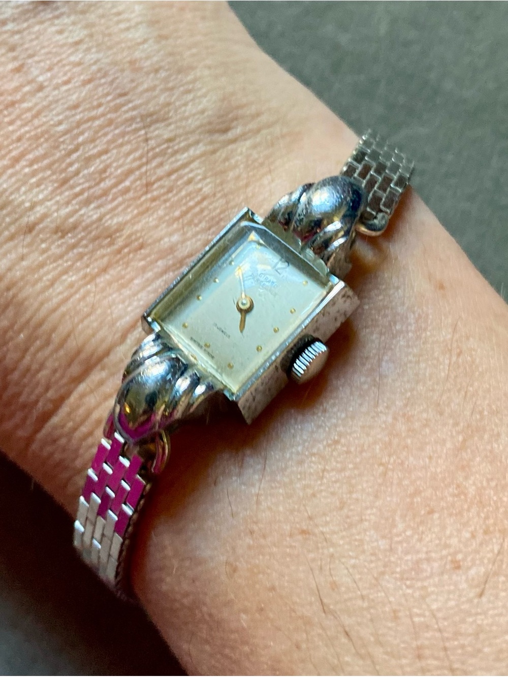 Vintage Girard-Perregaux Swiss Deco Cocktail Watch Kreisler 10K Gold Filled